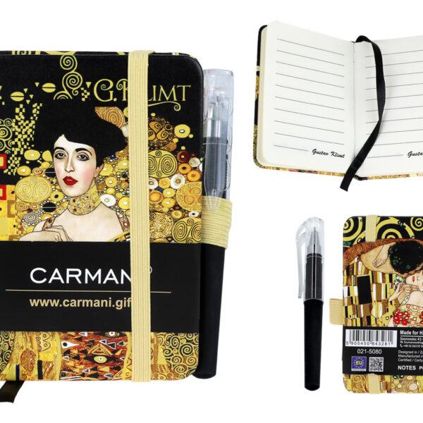 Notes A7 - G. Klimt, Adela + Pocałunek (CARMANI)