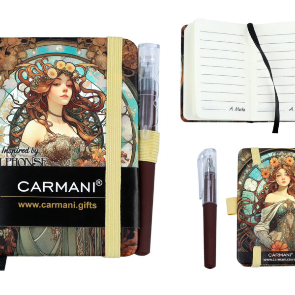 Notes A7 - inspirowany malarstwem A. Mucha (CARMANI)