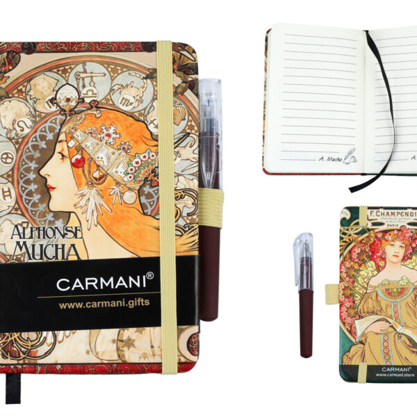 Notes A6 - inspirowany malarstwem A. Mucha (CARMANI)