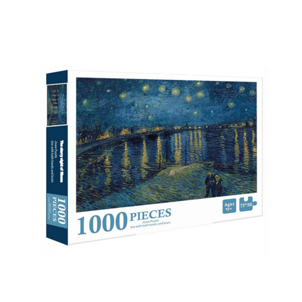 Puzzle - V. van Gogh, Gwiaździsta Noc nad Rodanem, 1000 elementów