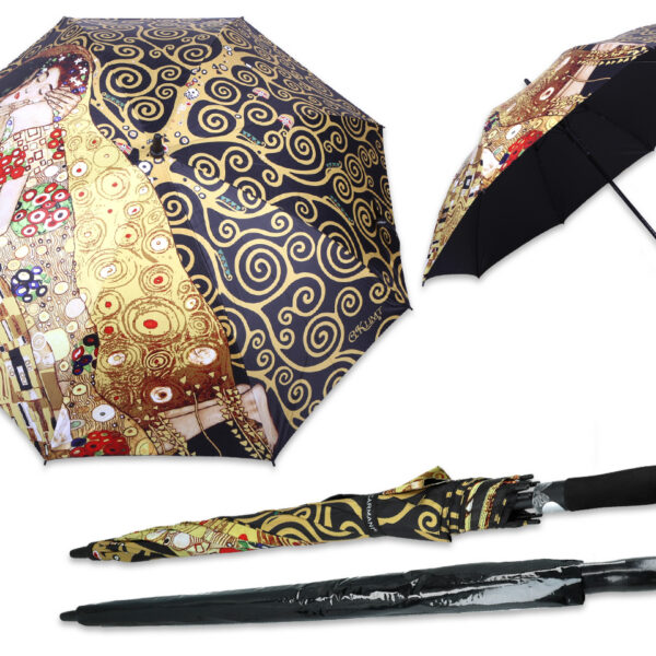 Parasol automatyczny - G. Klimt, Pocałunek i Drzewo życia (CARMANI)