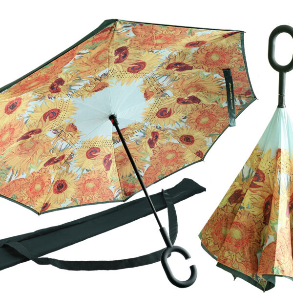 Parasol odwrotnie otwierany - V. van Gogh, Słoneczniki (CARMANI)