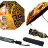 Parasol automatyczny, składany - G. Klimt, Pocałunek i Drzewo życia (dekoracja na wierzchu) (CARMANI