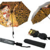 Parasol automatyczny, składany - G. Klimt, Pocałunek i Drzewo życia (dekoracja pod spodem) (CARMANI)