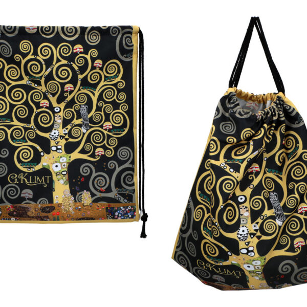 Worek na plecy - G. Klimt, Drzewo, czarne tło (CARMANI)