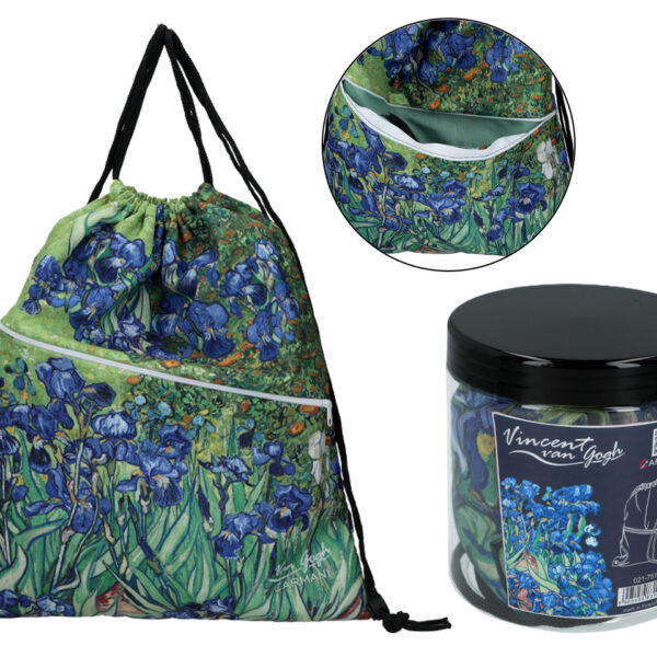 Worek na plecy z kieszenią w tubie - V. van Gogh (CARMANI)