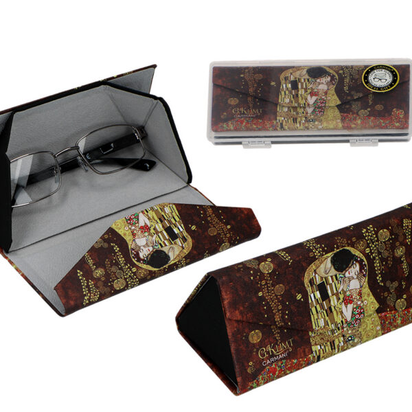 Etui na okulary, składane - G. Klimt, Pocałunek (CARMANI)