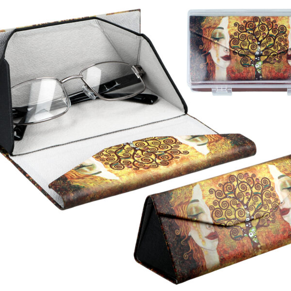 Etui na okulary, składane - G. Klimt, Złote łzy (CARMANI)