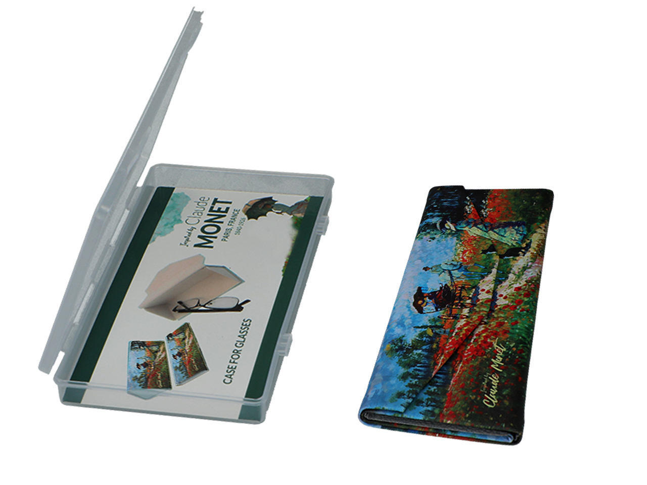 Etui na okulary, składane - inspirowane malarstwem C. Monet (CARMANI) - obrazek 2