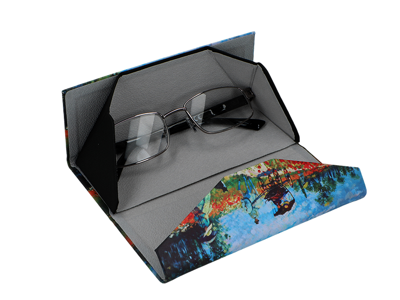 Etui na okulary, składane - inspirowane malarstwem C. Monet (CARMANI) - obrazek 4