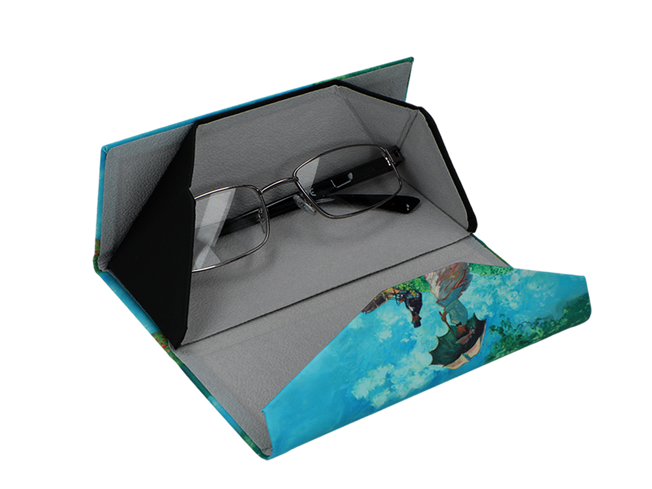 Etui na okulary, składane - inspirowane malarstwem C. Monet (CARMANI) - obrazek 4