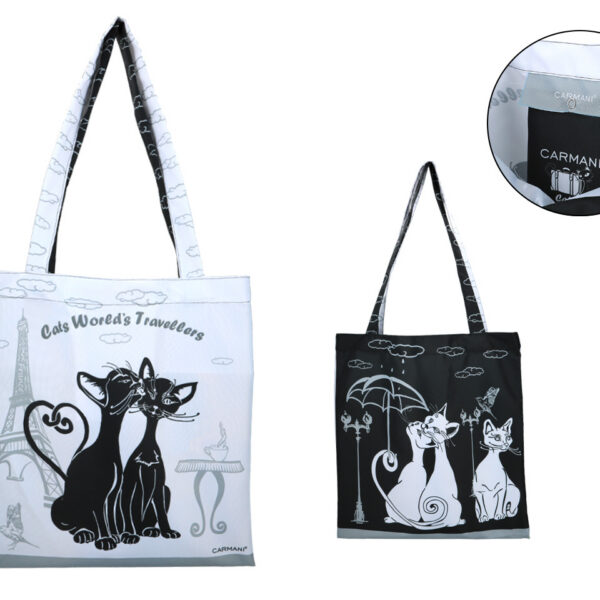 Torba na ramię - Koci świat, Paryż (CARMANI)
