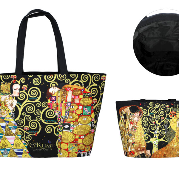 Torba na ramię - G. Klimt, Pocałunek i Adela (CARMANI)