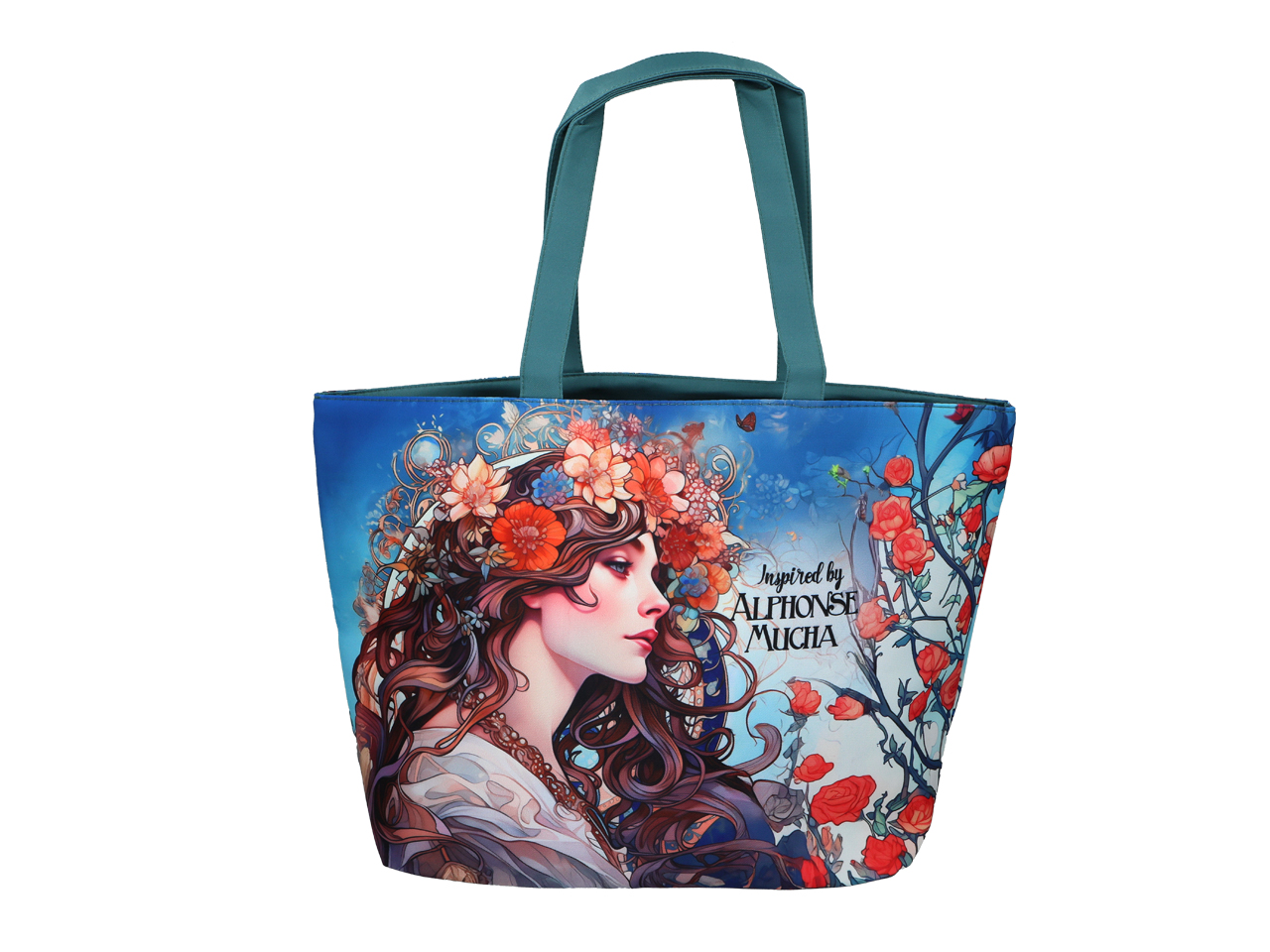 Torba na ramię - inspirowana malarstwem A. Mucha (CARMANI) - obrazek 3