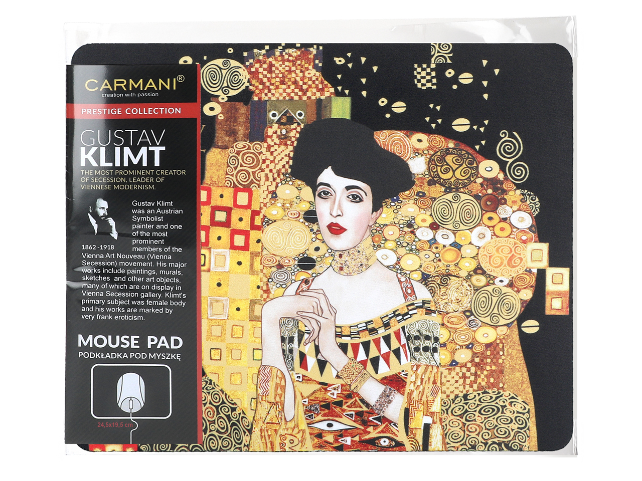 Podkładka pod mysz komputerową - G. Klimt, Adela (CARMANI) - obrazek 4