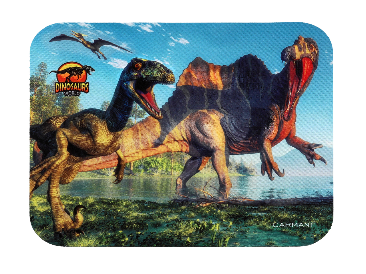 Podkładka pod mysz komputerową - Prehistoric World of Dinosaurs (CARMANI) - obrazek 2