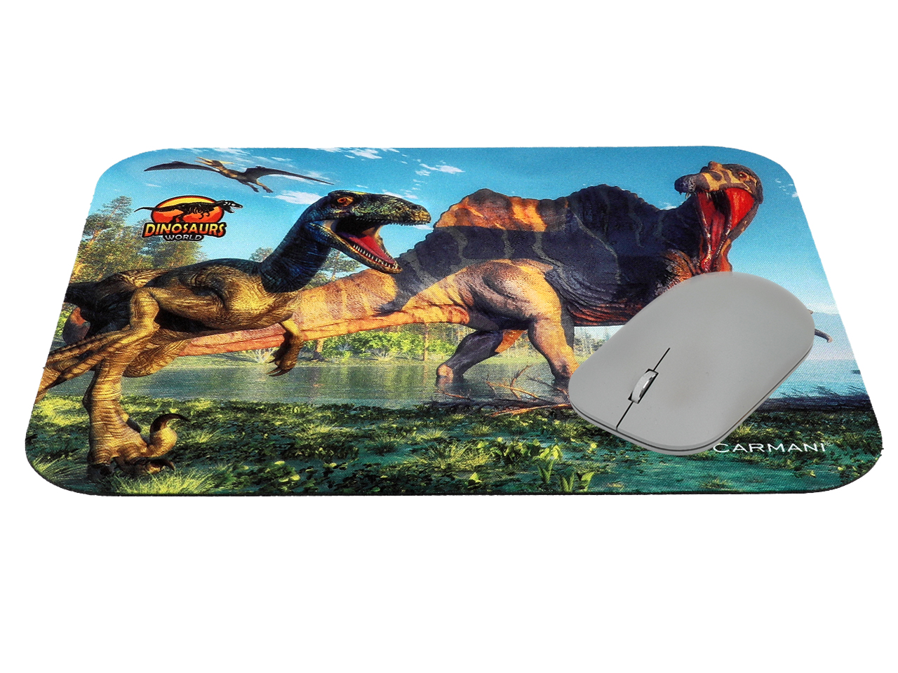 Podkładka pod mysz komputerową - Prehistoric World of Dinosaurs (CARMANI) - obrazek 3