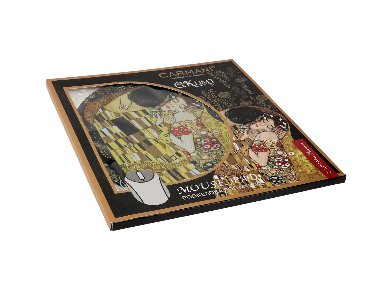 Podkładka pod mysz komputerową - G. Klimt, Pocałunek (CARMANI) - obrazek 3