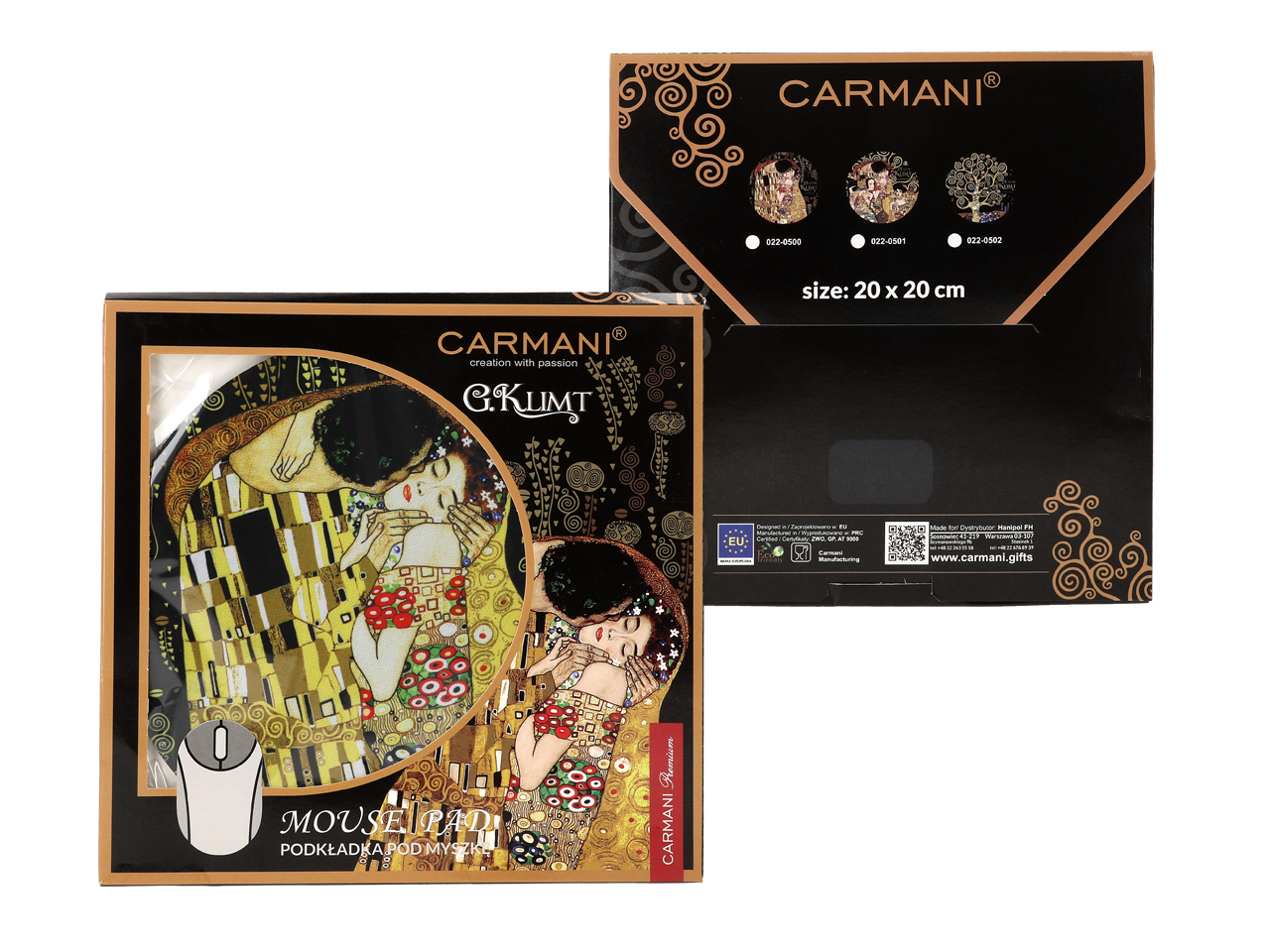 Podkładka pod mysz komputerową - G. Klimt, Pocałunek (CARMANI) - obrazek 4
