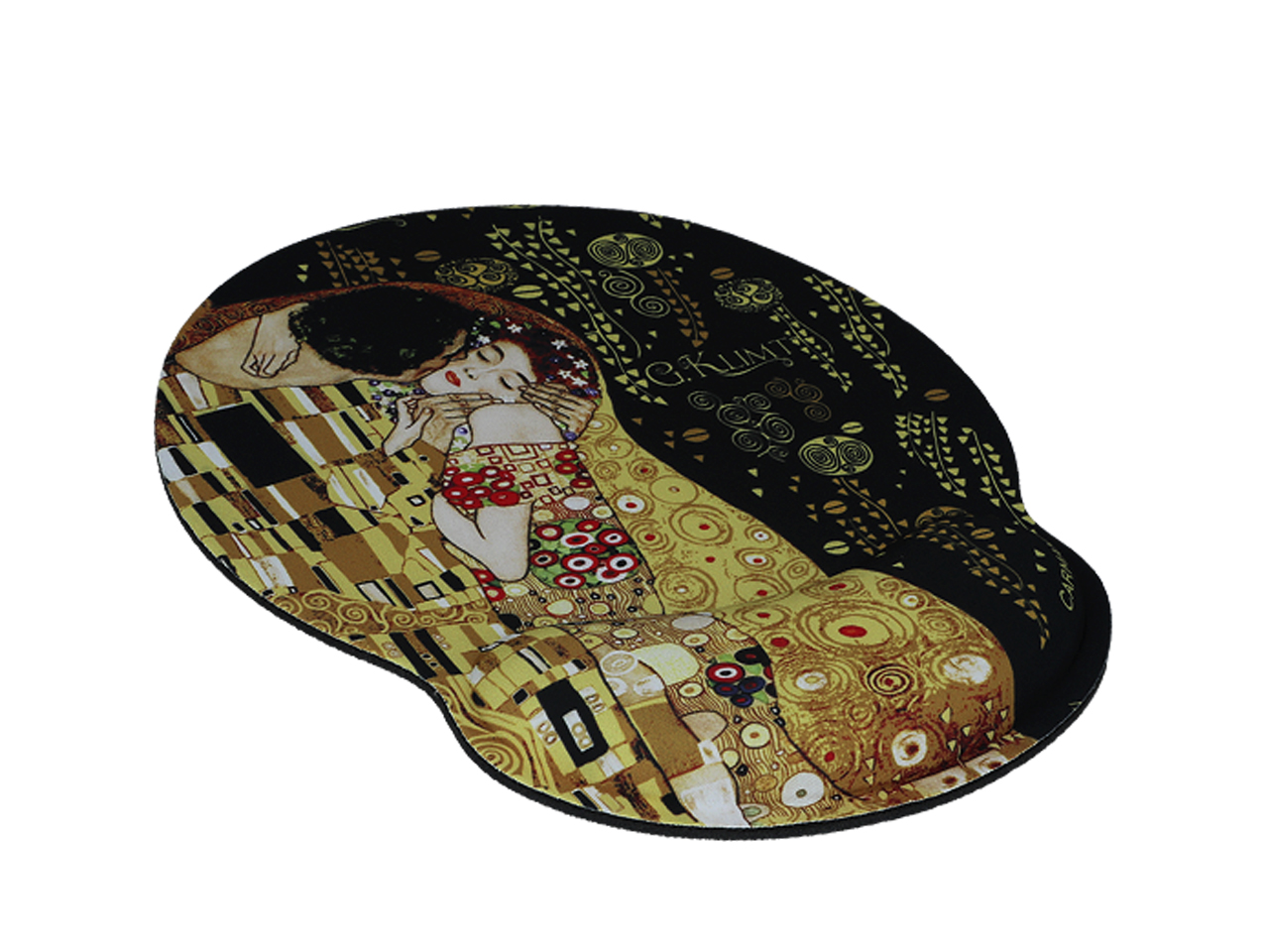 Podkładka pod mysz komputerową z poduszką na nadgarstek - G. Klimt, Pocałunek (CARMANI) - obrazek 3