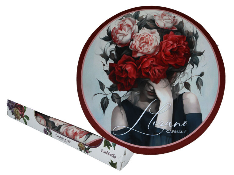 Podkładka na stół okrągła - L. Lozano, Lady`s Floral Symphony (CARMANI)