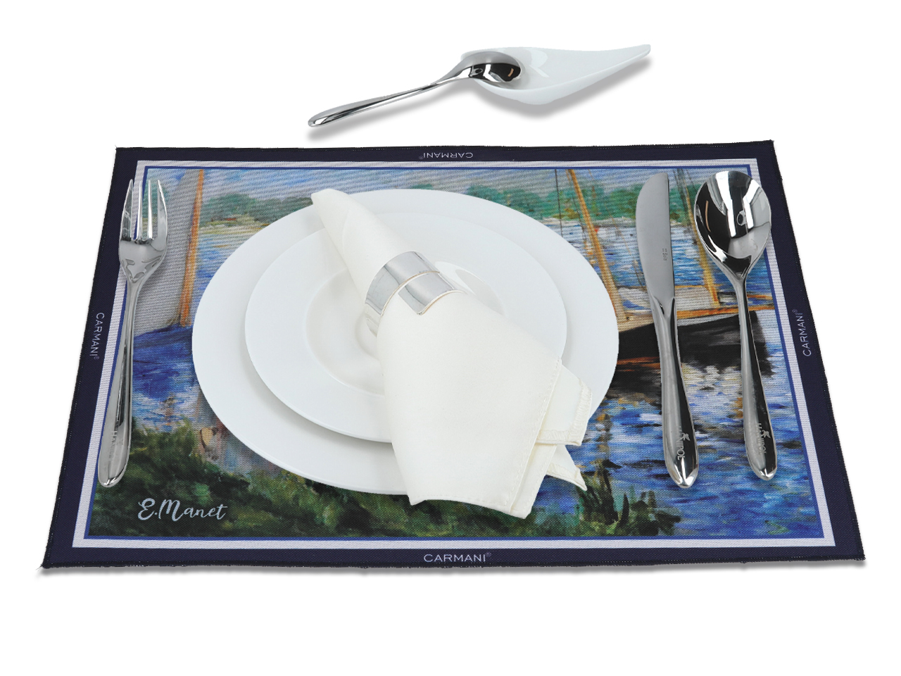 Podkładka na stół - E. Manet, Brzegi Sekwany (CARMANI) - obrazek 2