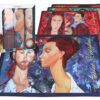 Kpl. 4 podkładek na stół - A. Modigliani, mix 3 (CARMANI)
