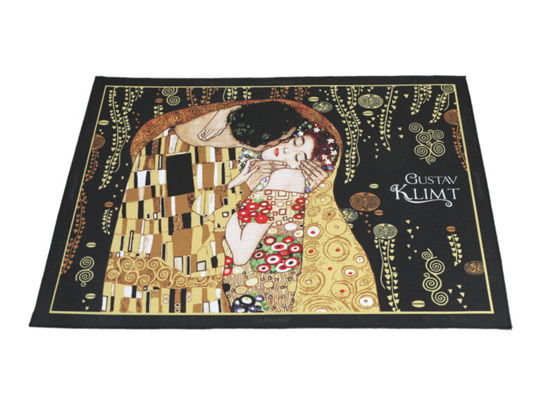 Podkładka na stół - G. Klimt, Pocałunek, czarne tło (CARMANI)