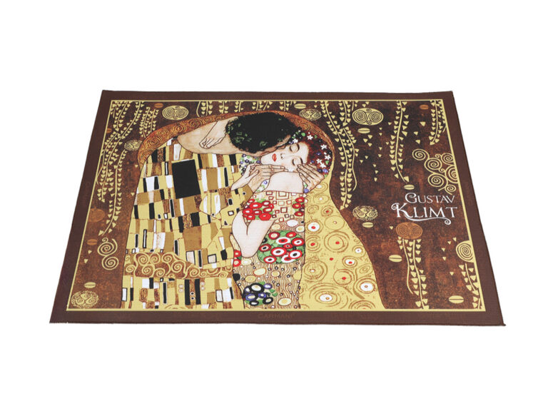 Podkładka na stół - G. Klimt, Pocałunek, brązowe tło (CARMANI)