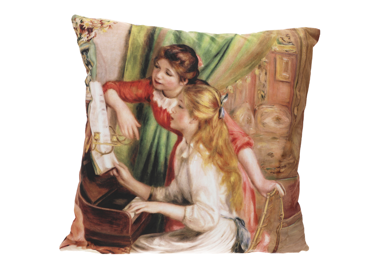 Poduszka z wypełnieniem/suwak - A. Renoir, Lekcja gry na pianinie (CARMANI) - obrazek 2