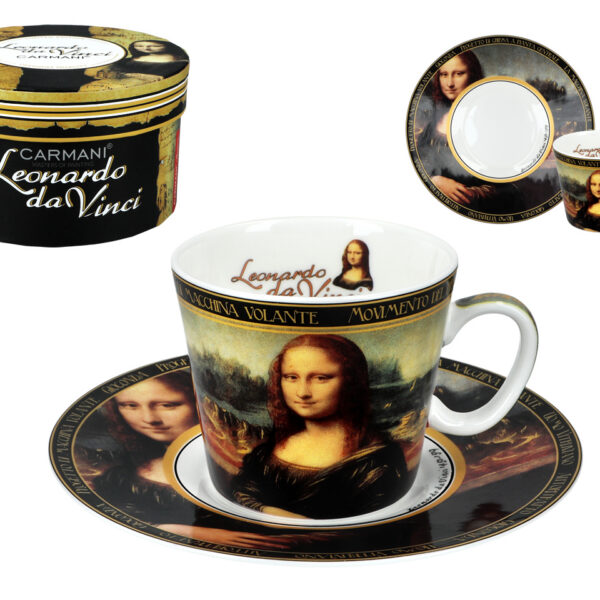 Filiżanka espresso - L. da Vinci, Mona Lisa (CARMANI)