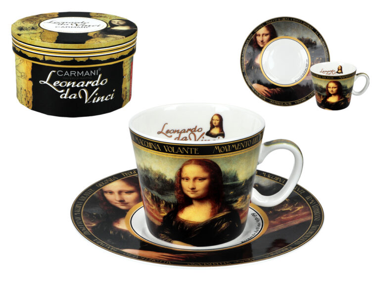 Filiżanka espresso - L. da Vinci, Mona Lisa (CARMANI)