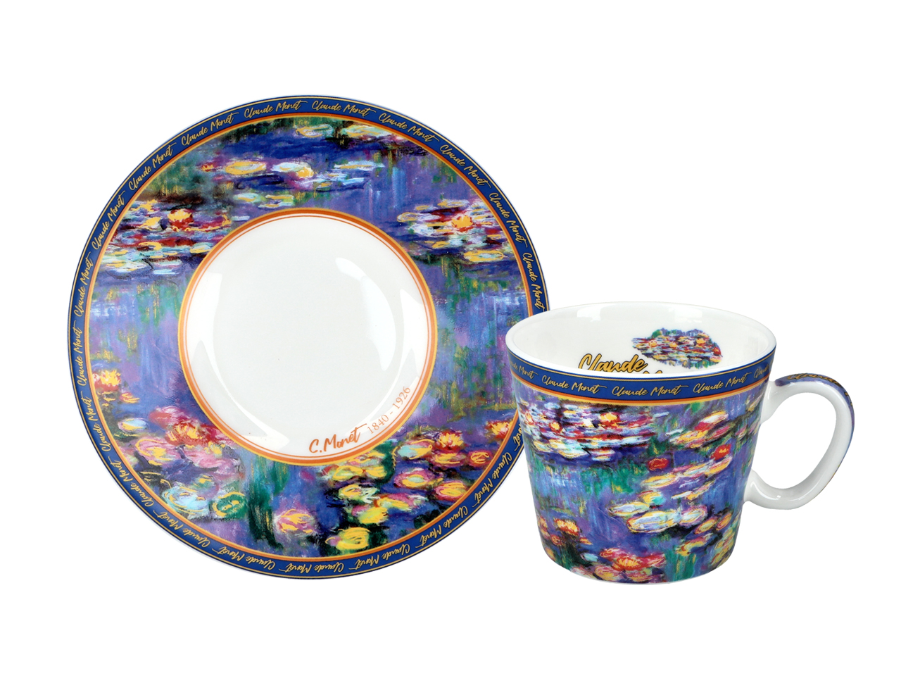 Filiżanka espresso - C. Monet, Lilie wodne (CARMANI) - obrazek 3