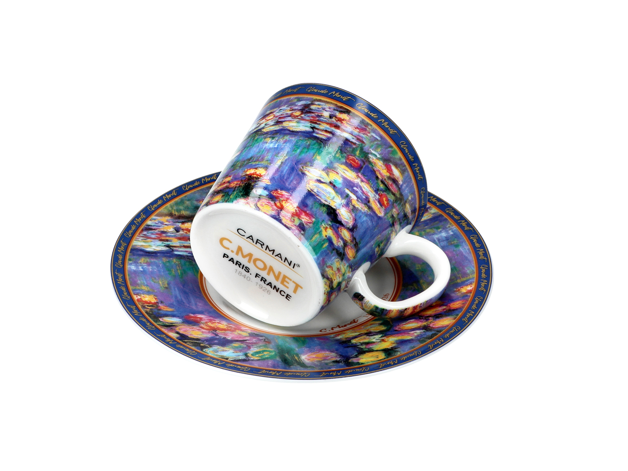 Filiżanka espresso - C. Monet, Lilie wodne (CARMANI) - obrazek 5
