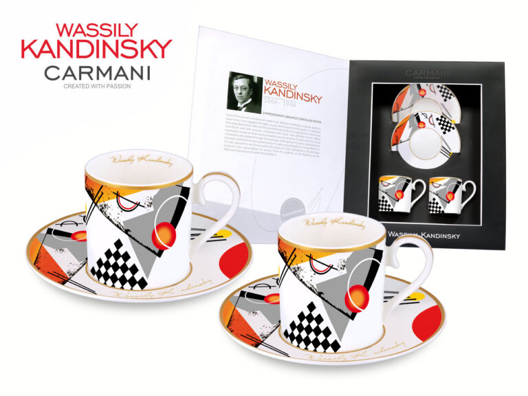 Kpl. 2 filiżanek espresso - Wassily Kandinsky. Orange/1923r. (CARMANI)
