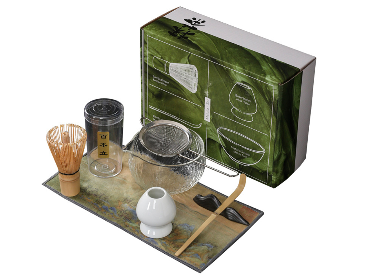 Zestaw do parzenia herbaty Matcha (4 elementy)