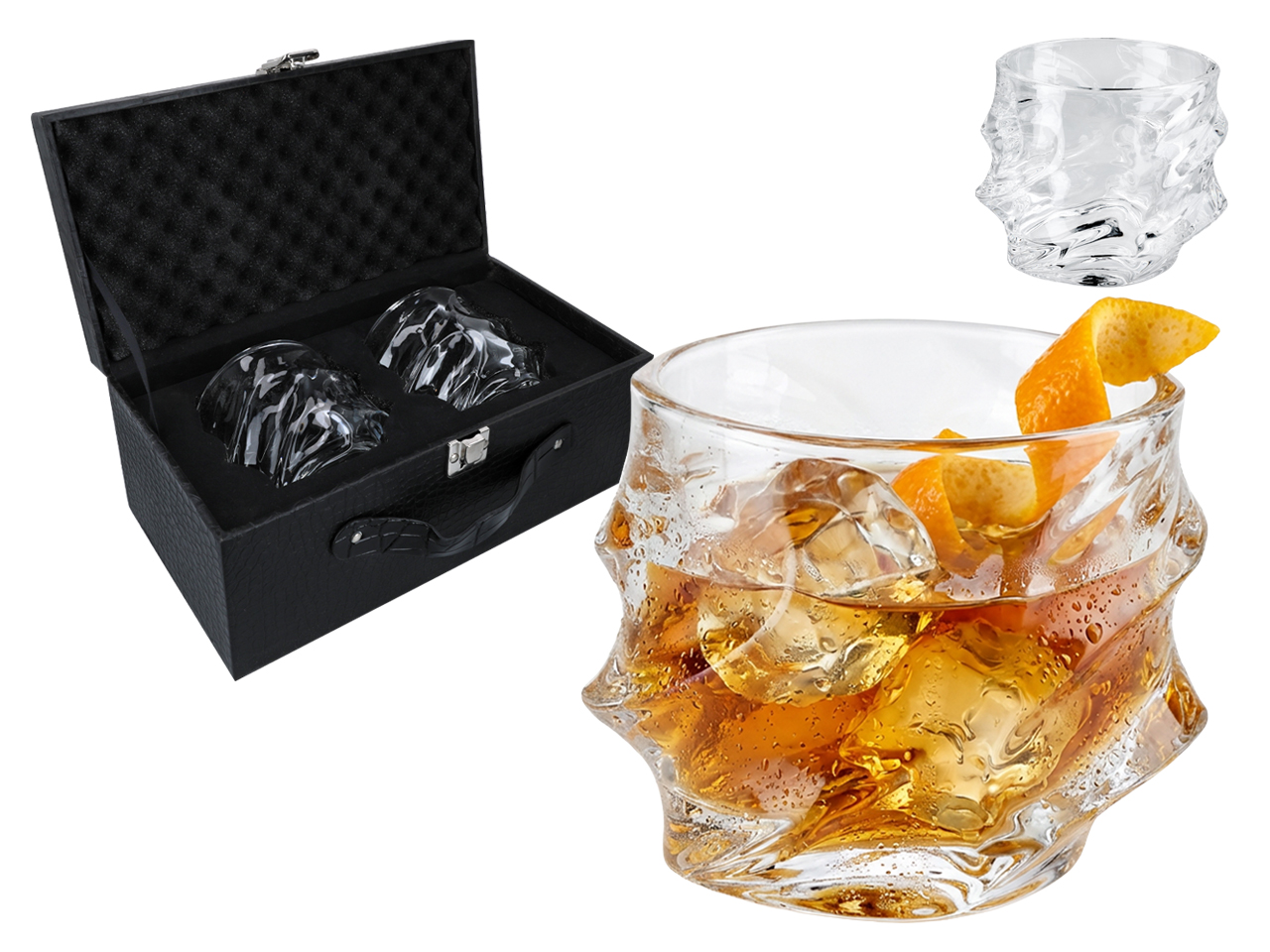 Zestaw 2 szklanek do whisky