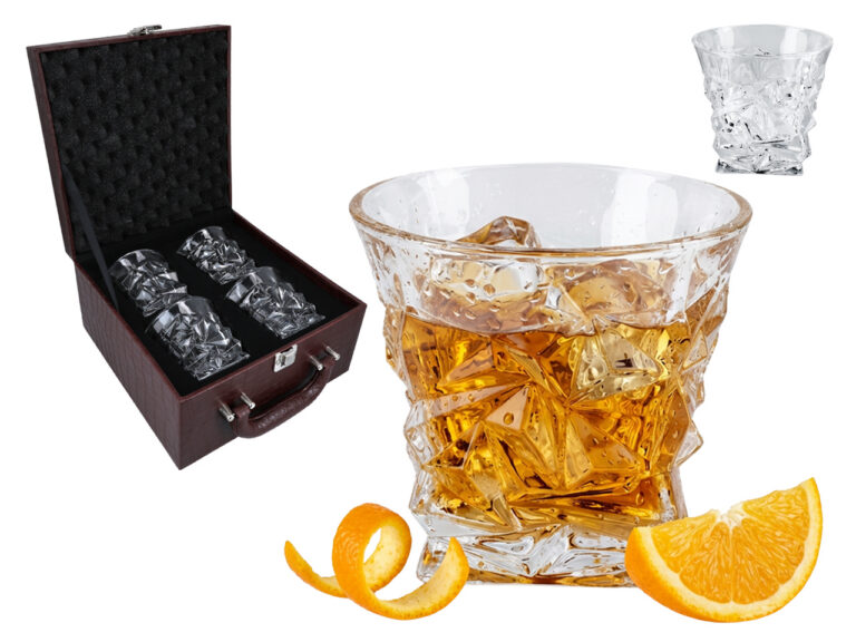 Zestaw 4 szklanek do whisky
