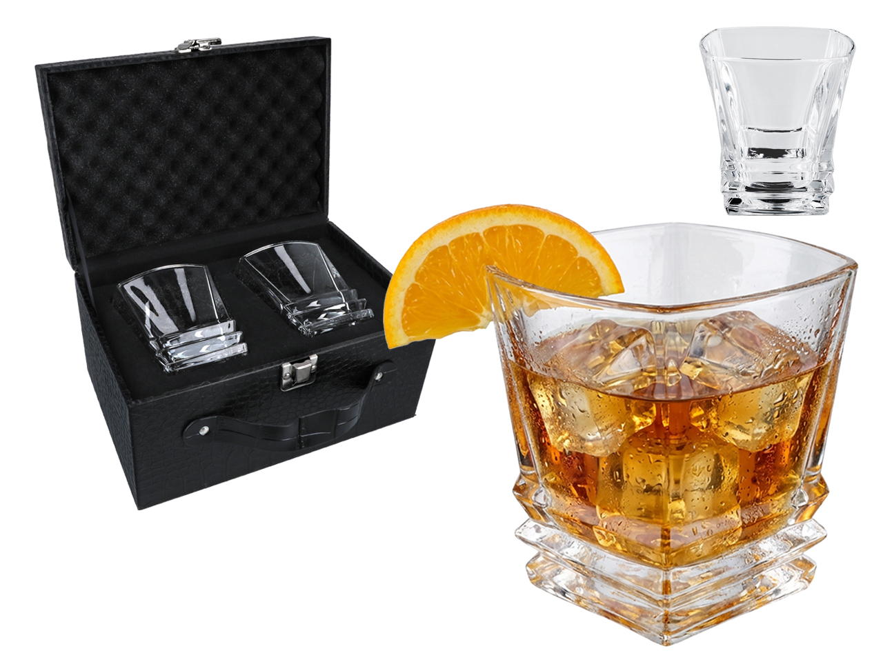 Zestaw 2 szklanek do whisky