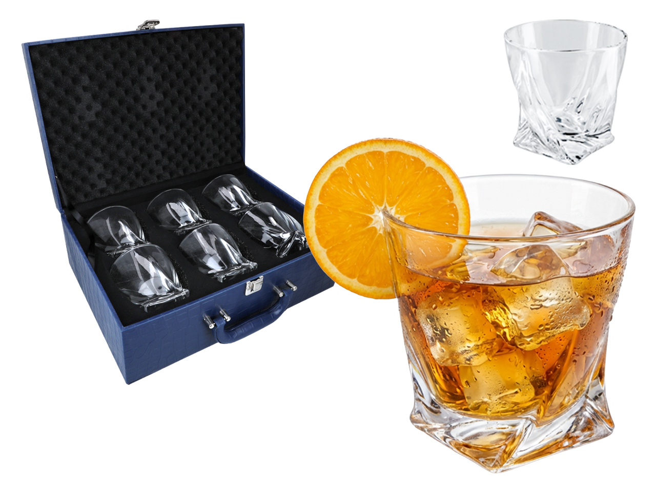 Zestaw 6 szklanek do whisky