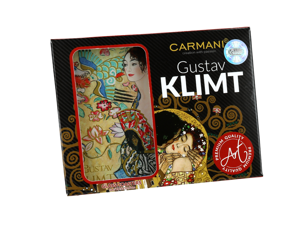 Podkładka szklana - G. Klimt, Kobieta z wachlarzem (CARMANI) - obrazek 2