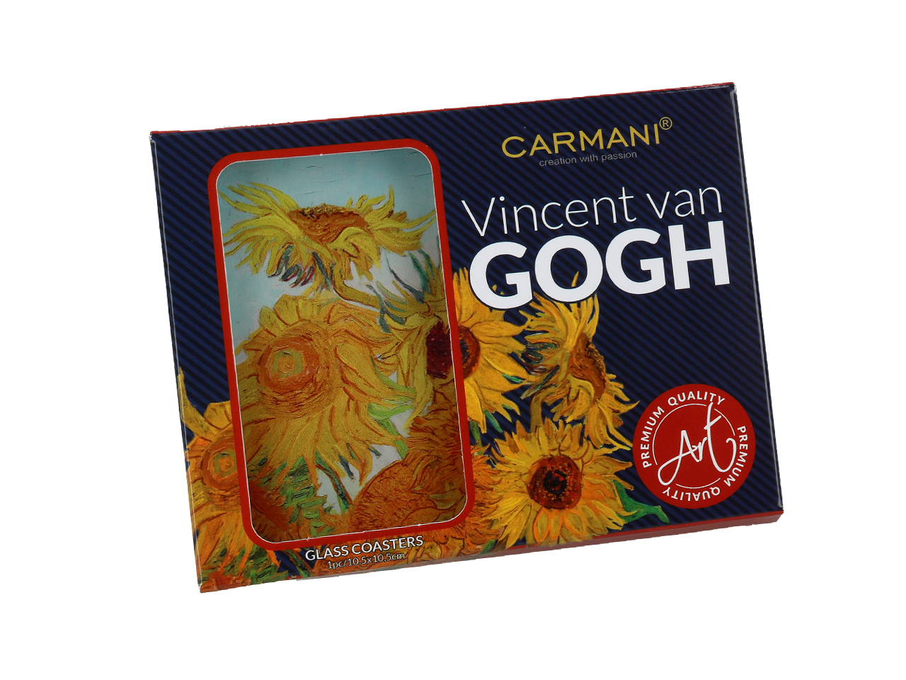 Podkładka szklana - V. van Gogh, Słoneczniki (CARMANI) - obrazek 2