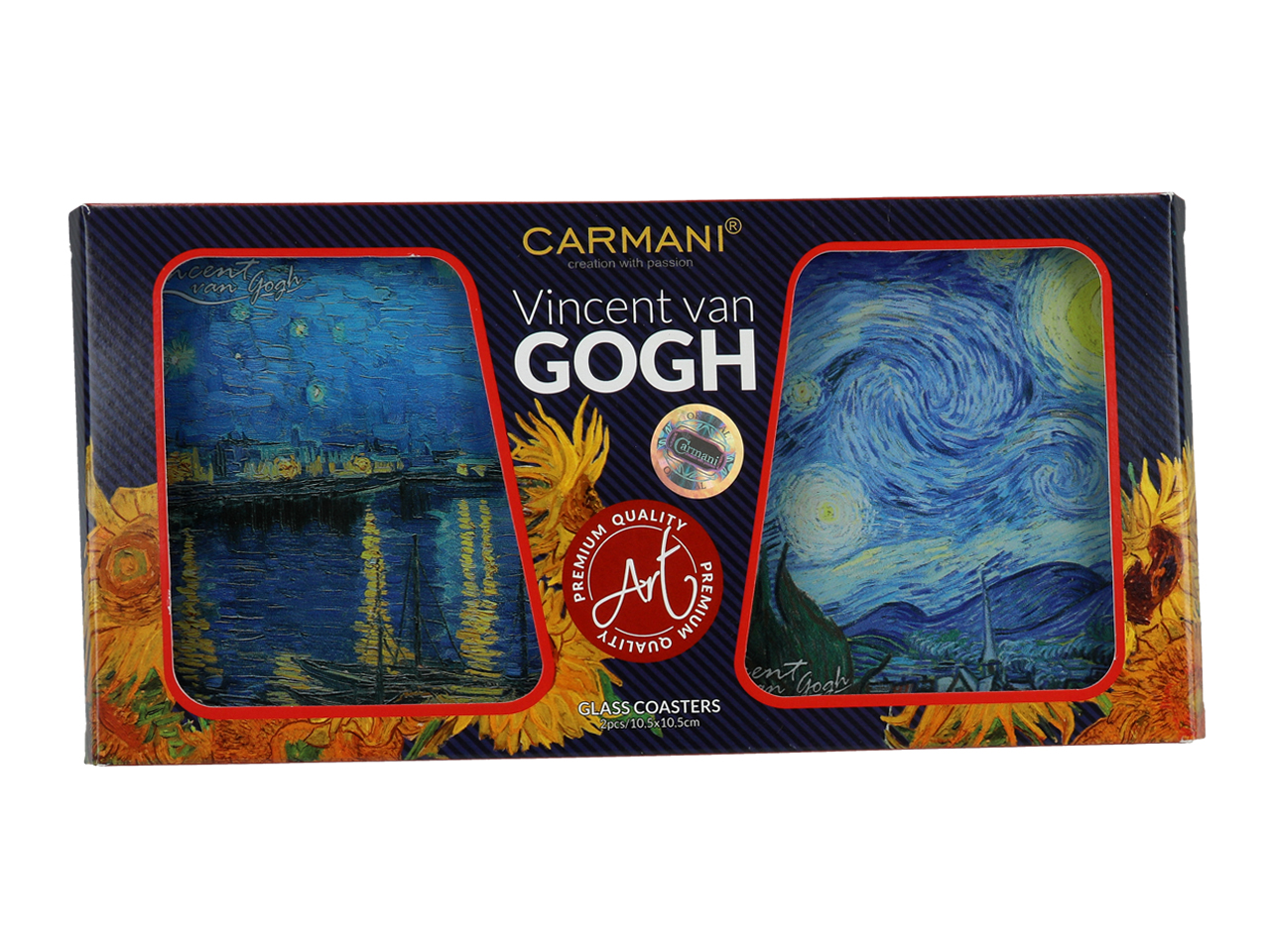 Kpl. 2 podkładek szklanych - V. van Gogh (CARMANI) - obrazek 2