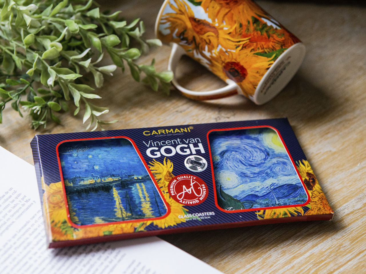 Kpl. 2 podkładek szklanych - V. van Gogh (CARMANI) - obrazek 4
