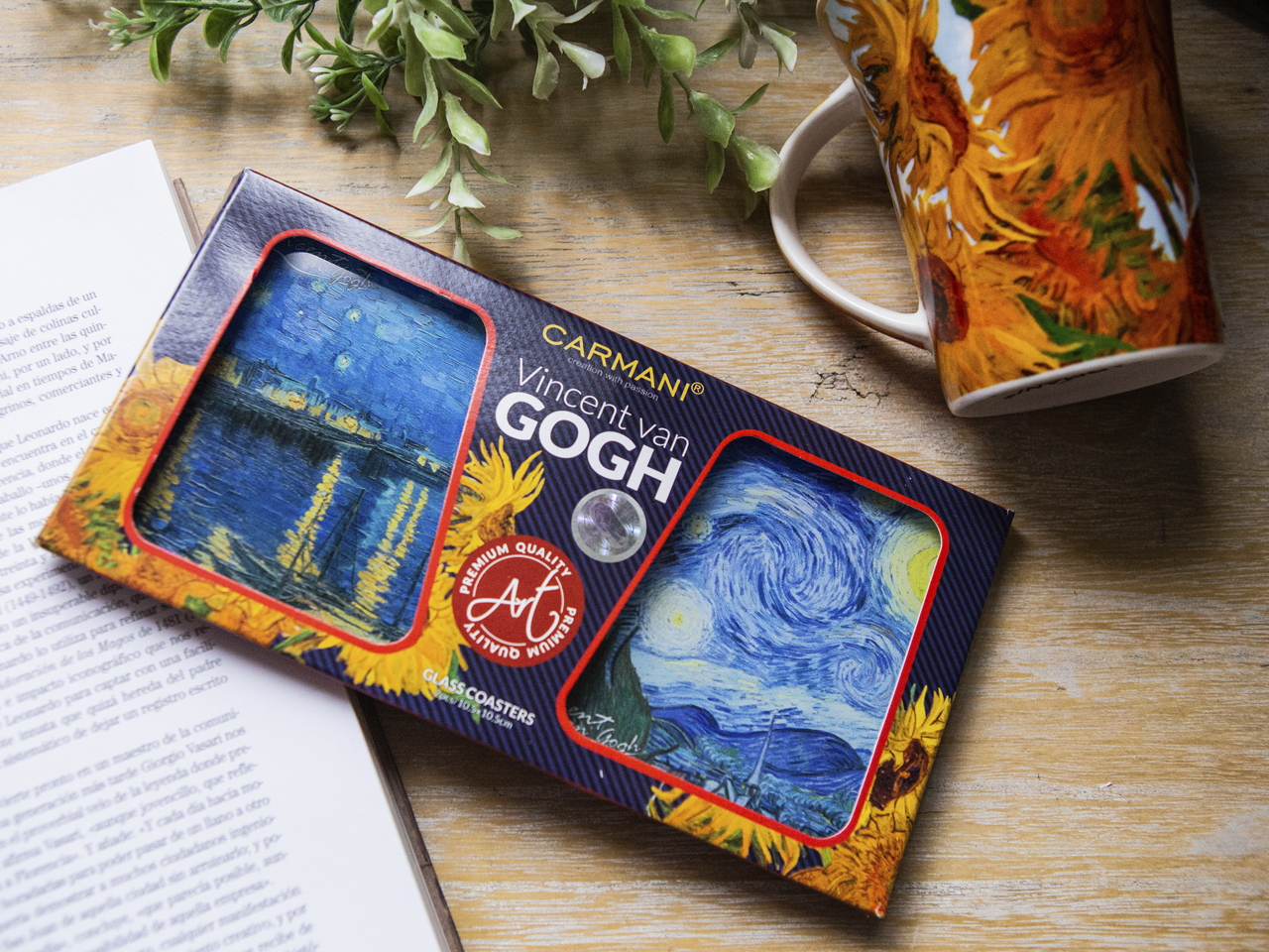 Kpl. 2 podkładek szklanych - V. van Gogh (CARMANI) - obrazek 5