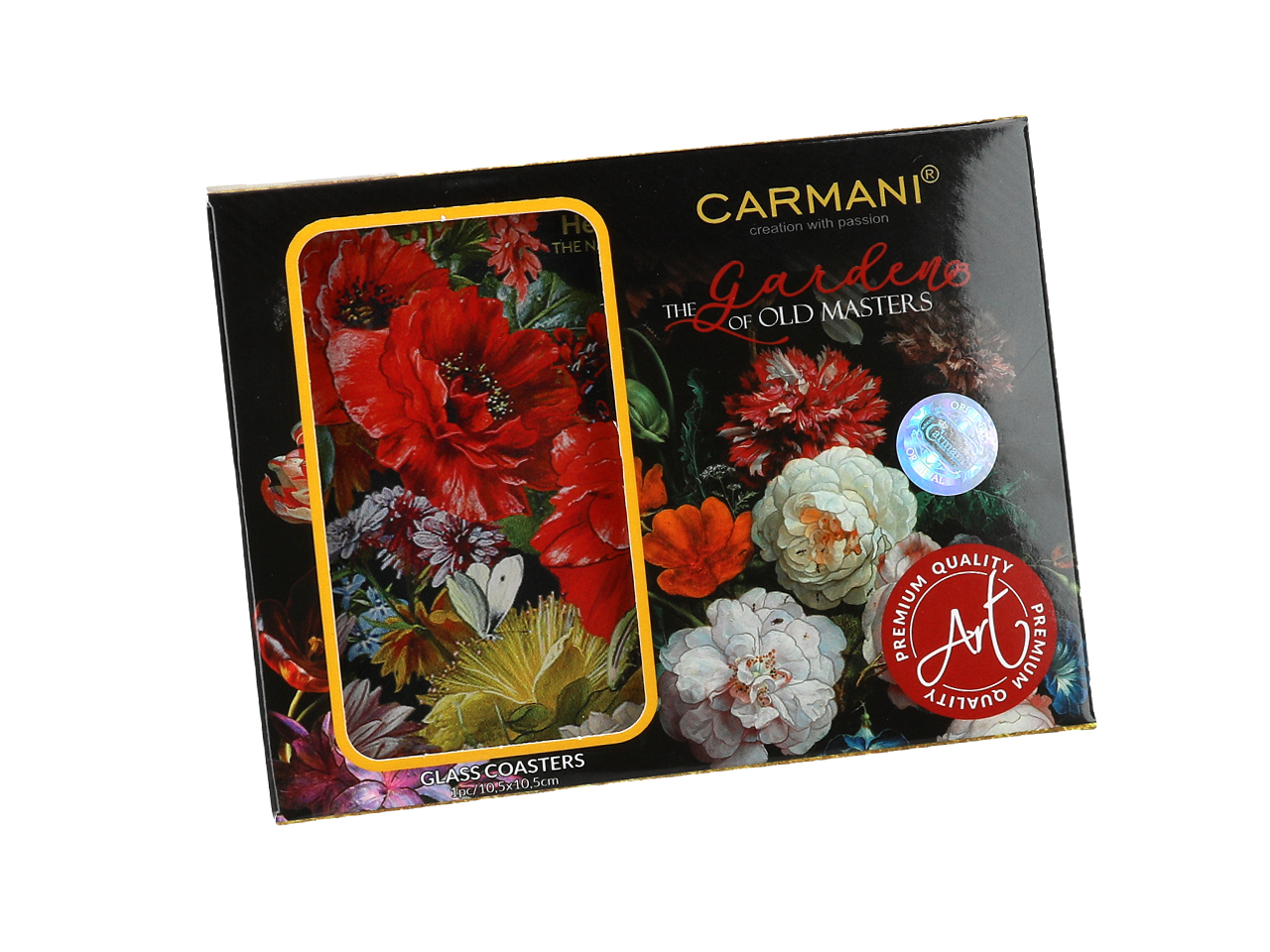 Podkładka szklana - Kwiaty Barokowe, Maki (CARMANI) - obrazek 2