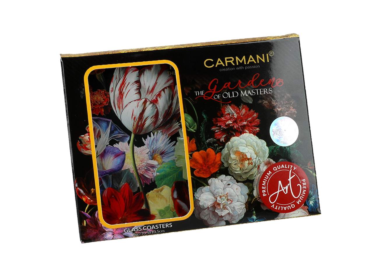 Podkładka szklana - Kwiaty Barokowe, Tulipany (CARMANI) - obrazek 2