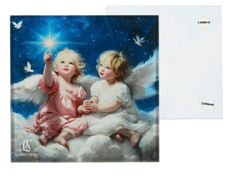 Podkładka szklana - Lumen Artis, Anioły (CARMANI)