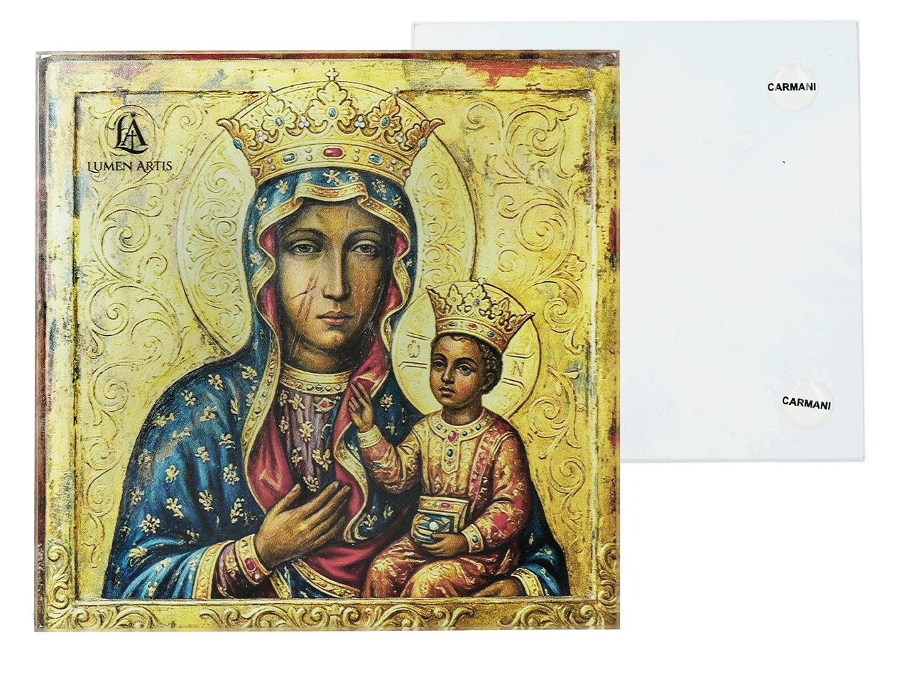 Podkładka szklana - Lumen Artis, Matka Boska Częstochowska (CARMANI)