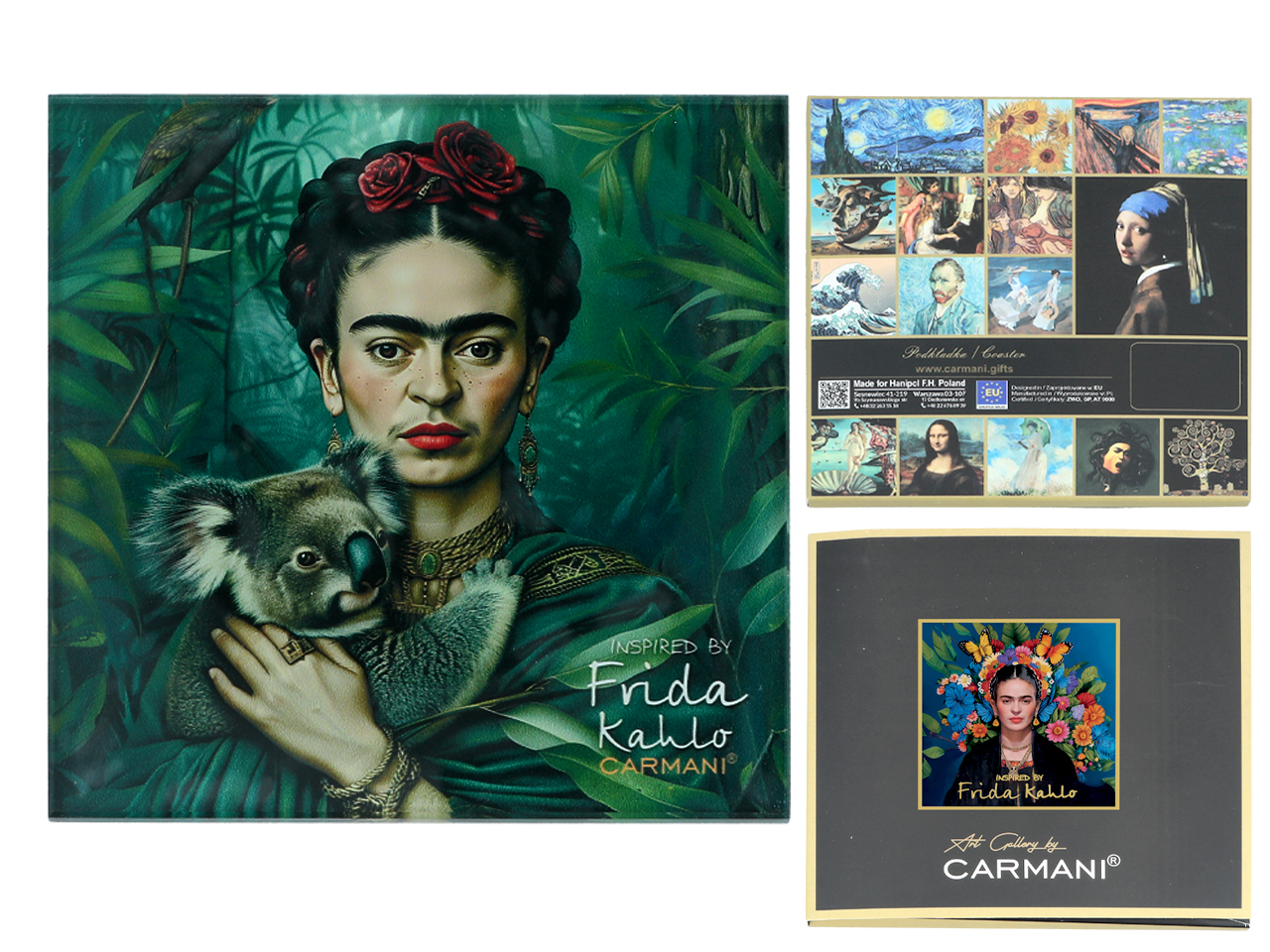 Podkładka szklana - inspirowana malarstwem F. Kahlo(CARMANI)